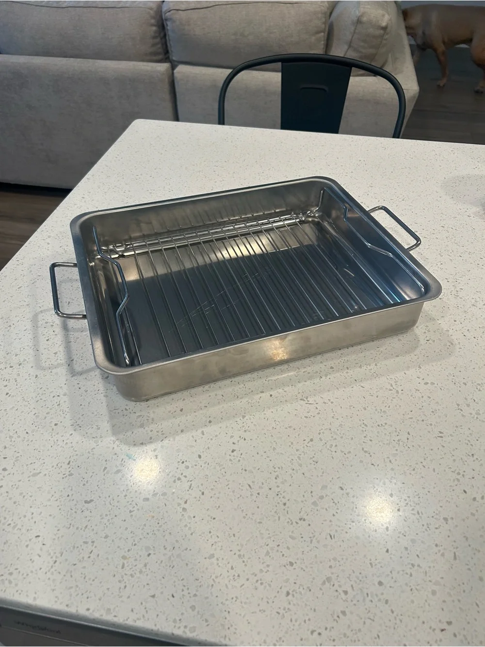 IKEA Stainless Roasting Pan with Removable Rack